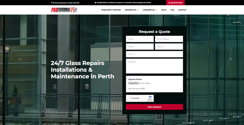professional glass and maintenance