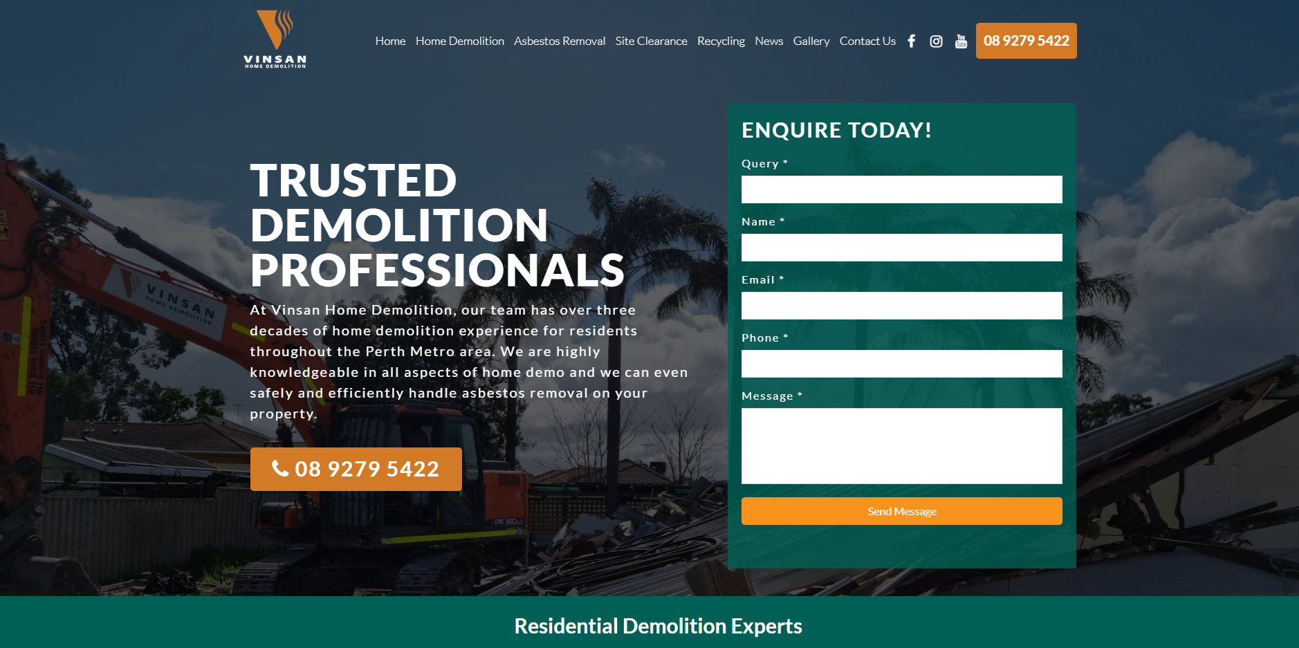 vinson home demolition